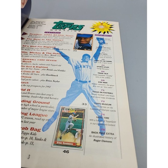 Ken Griffey Jr. Topps Magazine Collectors' Edition #9 Winter 1992 8 Card Insert - Picture 6 of 10